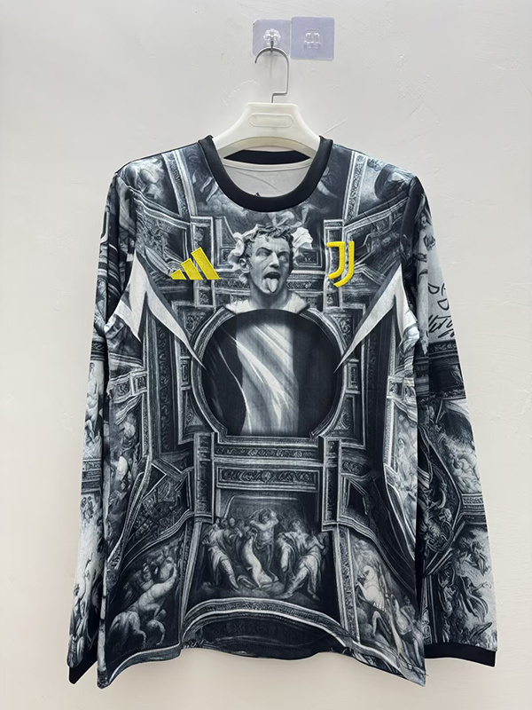 AAA Quality Juventus 25/26 Special Black/White/Yellow LongJersey